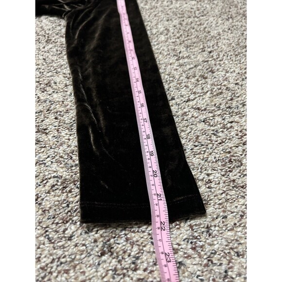 Soft Surroundings Velvet Womens Size PS Brown Collared Long Sleeve V-Neck Tunic - Picture 8 of 8